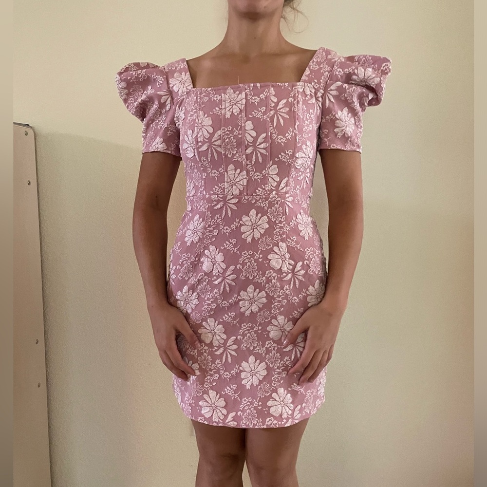 Pink Floral Dress